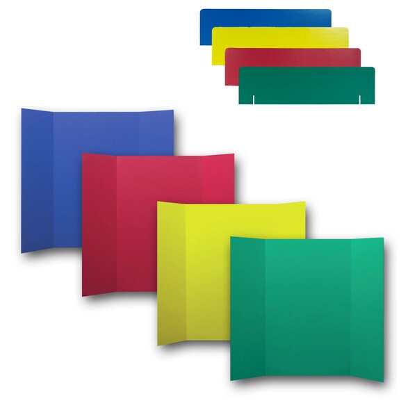 Flipside Corrugated Project Boards Set, 36" x 48", Assorted Colors, PK24 30273 - main